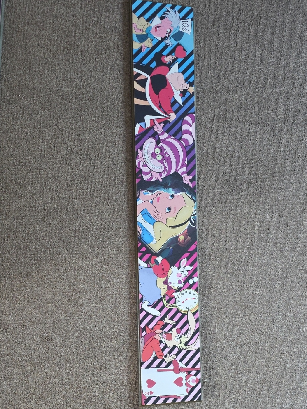 Alice in Wonderland Character Art Panel - Colorful Decorative Print